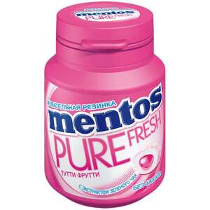 Жевательная резинка Mentos PURE, Тутти-Фрутти, 54г