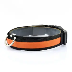 LEMLEO светящийся ошейник для собак, для крупных, средних и маленьких пород, светодиодный LED с регулировкой длины