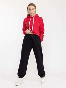 Брюки трикотажные широкие Зари