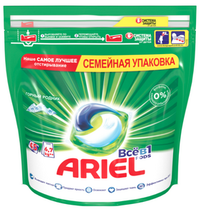 Капсулы Ariel Горный родник, пакет, 45 шт.