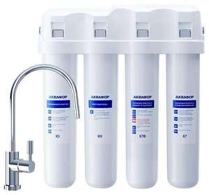 Проточный питьевой фильтр под мойкой Аквафор Кристалл Эко H