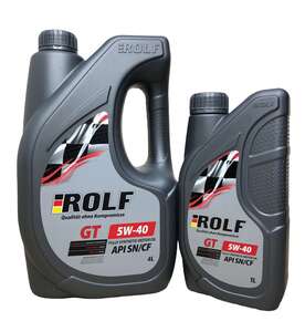 Масло моторное ROLF GT SAE 5W40, 4+1 л
