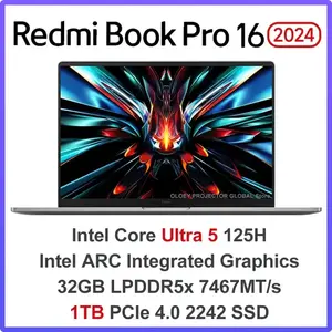 Ноутбук Xiaomi RedmiBook Pro 16 2024 (16", IPS, 2560x1600, Intel Ultra 5 125H, RAM 32 Гб, SSD 1 ТБ, Intel ARC Graphics)
