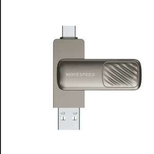 Флеш-накопитель MOVESPEED, USB 3.1, OTG, 128 ГБ