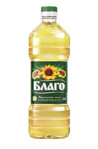 Масло подсолнечное рафинированное дезодорированное Благо 1,8 л