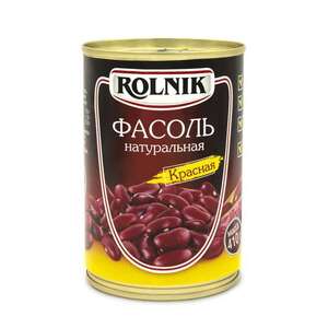Фасоль Rolnik натуральная, красная, 410 г