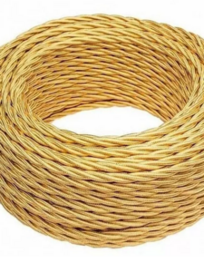 Провод витой BIRONI 3х1,5 10м золото глянцевый и другие в описании