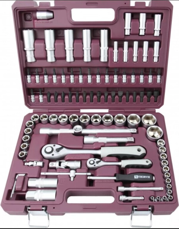 Набор инструментов Thorvik TS094 1/4", 1/2"DR, 94 предмета | Pepper