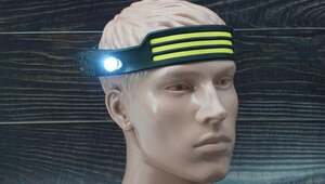 Фонарь налобный COB с широкими панелями светодиодов