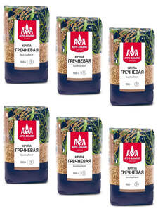 Гречка ядрица Агро-Альянс Экстра, 900 г х 6 шт за 374 (63руб/шт)