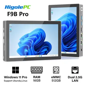 Мини-ПК Higole F9B Pro (Intel Alder Lake N100, RAM 16 ГБ, SSD 256 ГБ, HDD 512 ГБ, Intel UHD Graphics, Windows 11 Pro), серый металлик (с Озон картой, из-за рубежа)