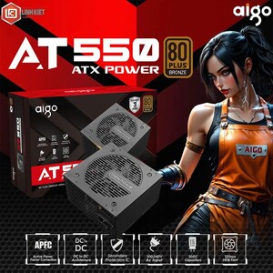 Блок питания Aigo AT550, BRONZE, DC-DC, 100-240V (с Ozon картой)