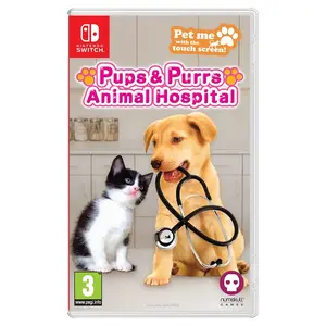 Мягкая игрушка щенок + игра Pups & Purrs Animal Hospital для Nintendo Switch