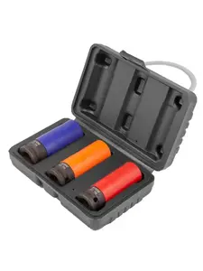 Набор 6-гранных ударных тонкостенных головок Forsage 1/2", 3 штуки