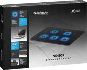 Подставка охлаждающая для ноутбуков Defender NS-509, 5 вентиляторов (цена с WB кошельком)