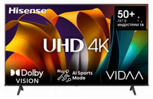 Телевизор 50" Hisense 50A6N (4K, VIDAA) + модель 65" за 32554₽, с картой Ozon