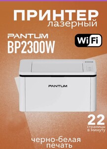 Лазерный принтер Pantum BP2300W, монохромный, А4, Wi-Fi