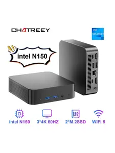 Мини-ПК Chatreey T9H (Intel N150, без RAM и SSD, Intel HD Graphics, Windows 11 Pro), с Озон картой, из-за рубежа
