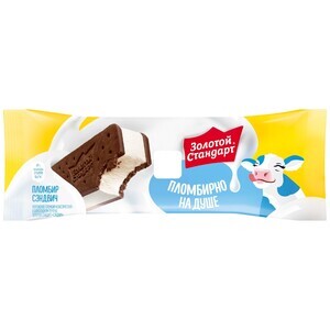 Возврат 100% за мороженое "Золотой стандарт" сэндвич в Магните от Т-банка