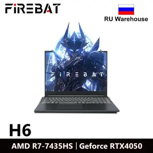 Ноутбук Firebat H6, 16", 16/512ГБ, R7 7435H, RTX 4050, Windows