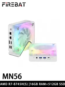 Мини-ПК FIREBAT MN56 (AMD R7-8745HS, DDR5 16 ГБ, 512 ГБ SSD)