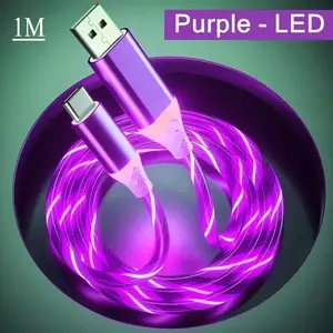 Кабель для мобильных устройств, 1 м, фиолетовый (с Ozon Картой, из-за рубежа) 