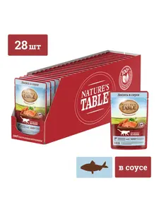 Влажный корм для кошек Nature’s Table 28 шт по 85 г (c Ozon Картой)