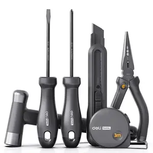Набор ручного инструмента Deli Home Series Black HT0006, 6 предметов (с Озон картой)