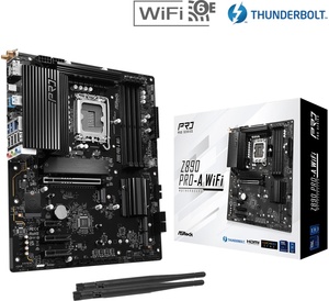 Материнская плата ASROCK Z890 PRO-A WIFI на LGA1851, ATX, гарантия 3 года