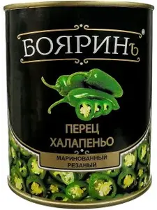 Перец халапеньо маринованный Бояринъ, 850 мл (с Озон картой)