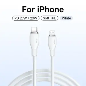 Кабель Baseus Type-C - Lightning, 27 Вт, 1.2 м (4 цвета) + 2 метра за 275₽