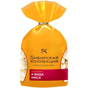 Пельмени Сибирская коллекция 4 вида мяса  700 гр