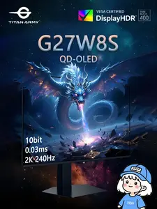 Монитор Titan Army G27W8S 26.5", 2K, 240Hz, 0.03ms, QD-OLED, 10bit, HDR400 True Black (из Китая, c Ozon-картой)