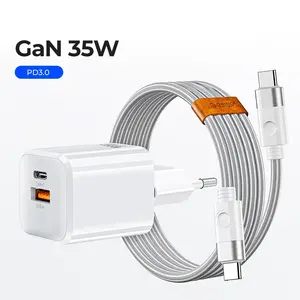 Сетевое зарядное устройство Orico CR-35A GaN, 35 Вт, USB-A, Type-C (из-за рубежа, с картой OZON)