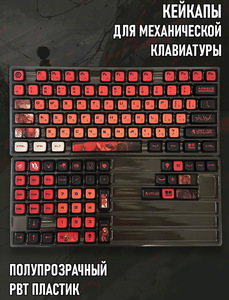Кейкапы полупрозрачные из PBT пластика (с подпиской и ВБ кошельком)