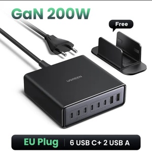 Зарядное устройство 8 в 1  Ugreen X766 GAN 200 Вт