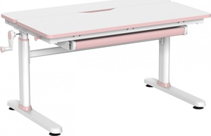 Детский стол с регулировкой высоты Cactus CS-KD01-PK + выдвижной ящик (100х76х60 см, МДФ+металл)