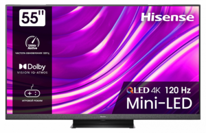Телевизор Hisense 55U8HQ, 55", 4K Ultra HD, Smart TV + 25000 бонусов