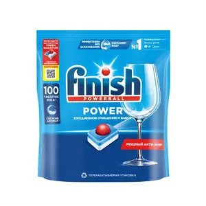 Таблетки для посудомоечной машины Finish Power All in One, 100 штук (возврат 541 бонус Спасибо)