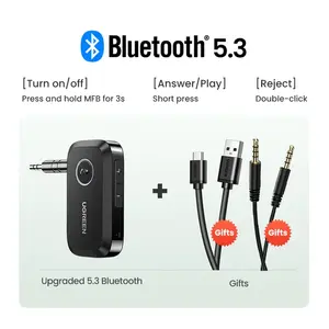 Беспроводной адаптер UGREEN Bluetooth 5.3 3,5 мм с аккумулятором
