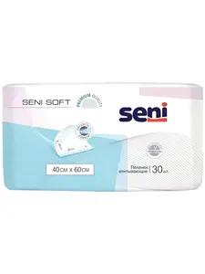 Пеленки впитывающие одноразовые медицинские Seni Soft 40х60 см, 30 шт/уп