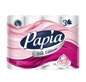 Туалетная бумага, Раріа, 3 слоя, 12 рулонов