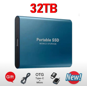 Внешний жесткий диск 32 ТБ USB3.1, Type-C, красный/черный/синий (из-за рубежа, вероятно, ошибка в описании)