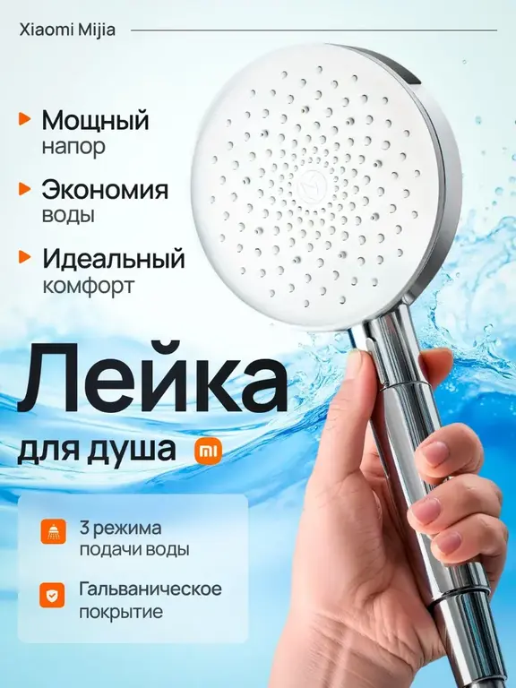 Лейка для душа MIJIA supercharged hand shower (с ВБ кошельком)