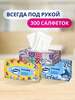 Бумажные салфетки Zewa Everyday, в коробке, 2 слоя, 3 х 100 шт. (с картой OZON)