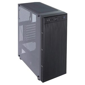 Корпус ATX Accord 3407 acc-3407, Midi-Tower, без БП, черный 