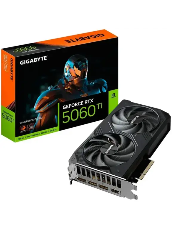 Видеокарта Gigabyte RTX5060 Ti Windforce OC 16GB GV-N506TWF2OC-16GD