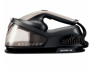 Парогенератор для глажки одежды Polaris PSS 2002K X-Steam PRO IQ Home, Черный/Золотой, 2600 Вт, паровой удар до 300г/мин