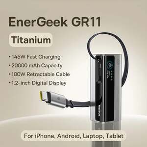Внешний аккумулятор Baseus EnerGeek GR11 PPCJB-20E5 (145 Вт, 20000 мАч, PD 3.0, LED)