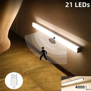 LED-светильник 40 см, 5 вт, аккум., датчик движения, магнитное крепление (с Озон картой, из-за рубежа)